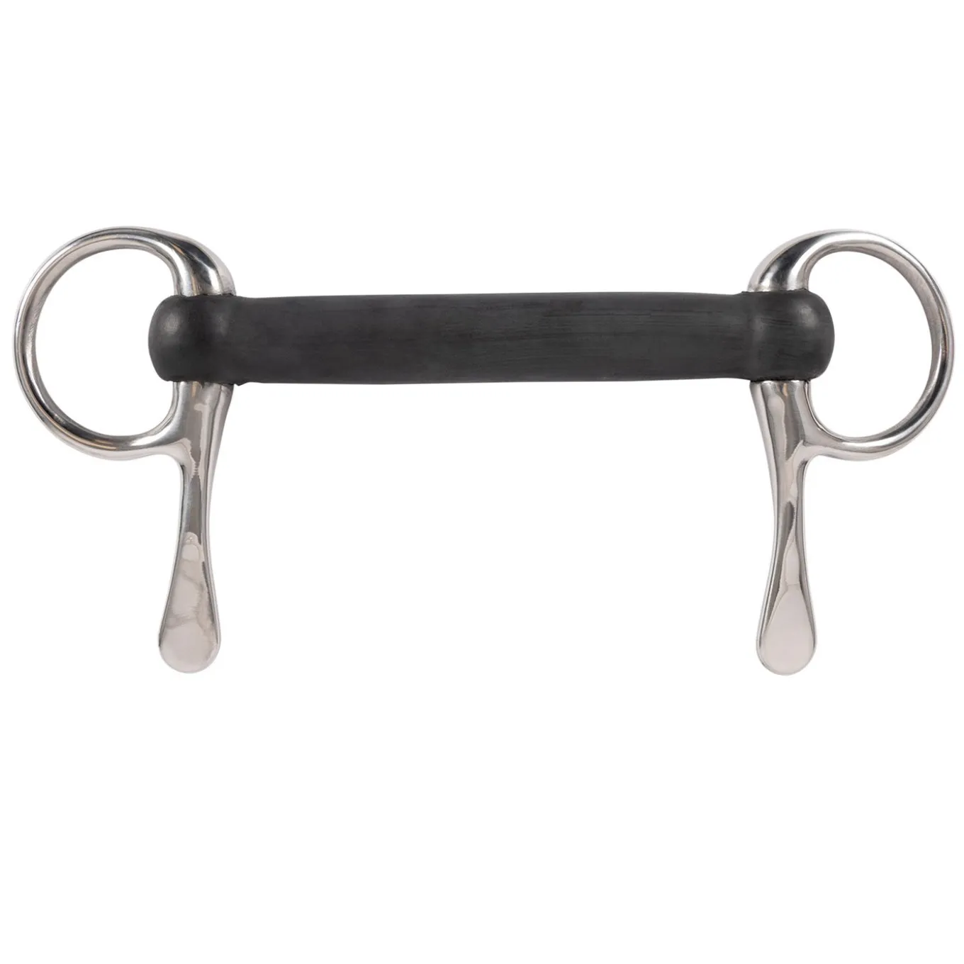 Half Cheek Rubber Straight Bit