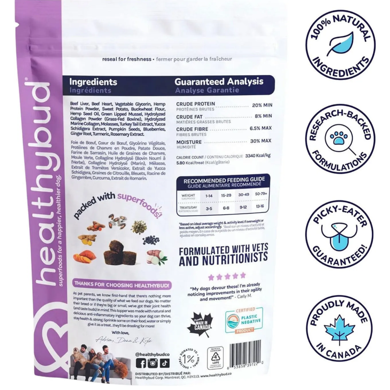 Healthybud Joint Booster Dog Supplement 400 g