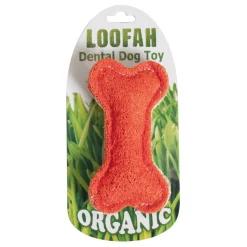 Hip Doggie Bone Organic Loofah Dental Toy