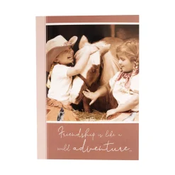 Ink on Paper Two Girls W/ Horse Friendship Card