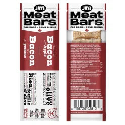 Jay's Uncured Bacon & Apple Meat Bar Dog Chew 28.35 g