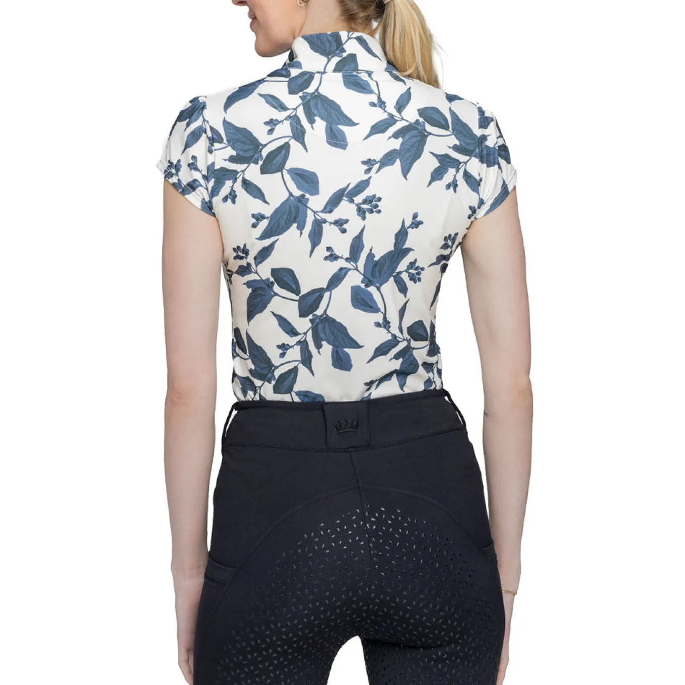Kastel Denmark Cap Sleeve Print Shirt