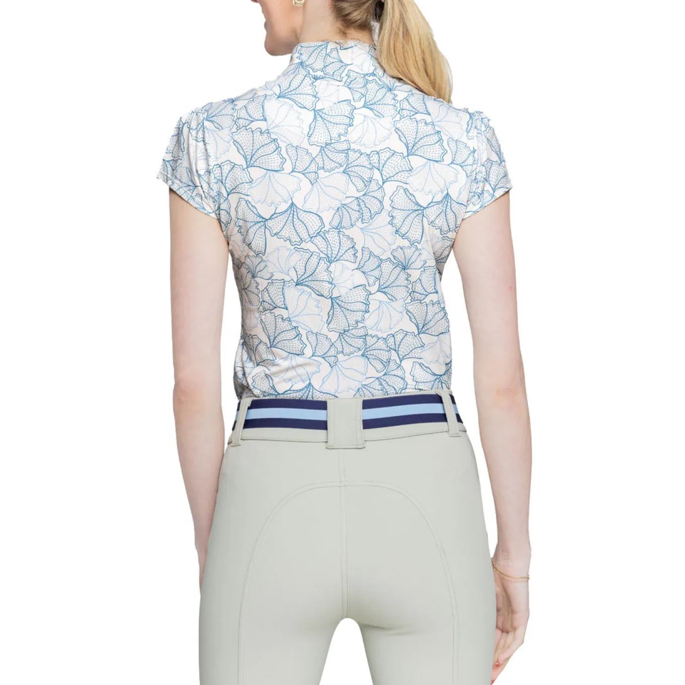 Kastel Denmark Cap Sleeve Print Shirt