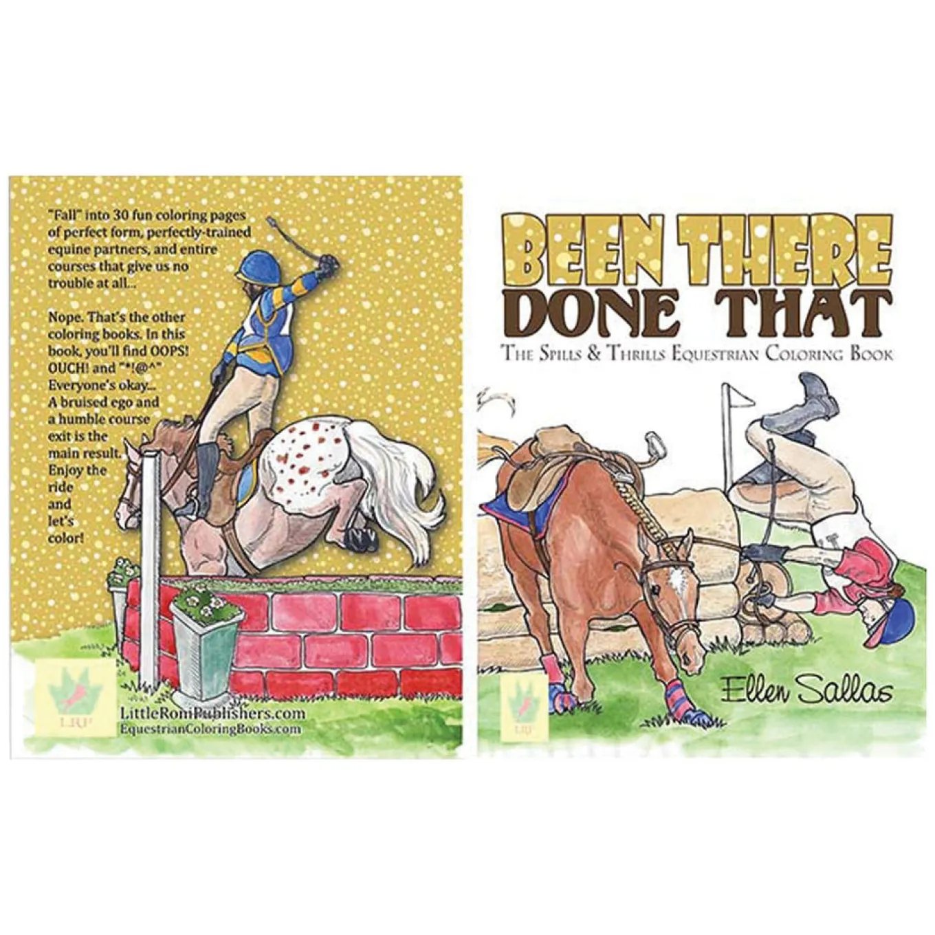 Kelley & Co. Been There Done That The Spills & Thrills Equestrian Colouring Book