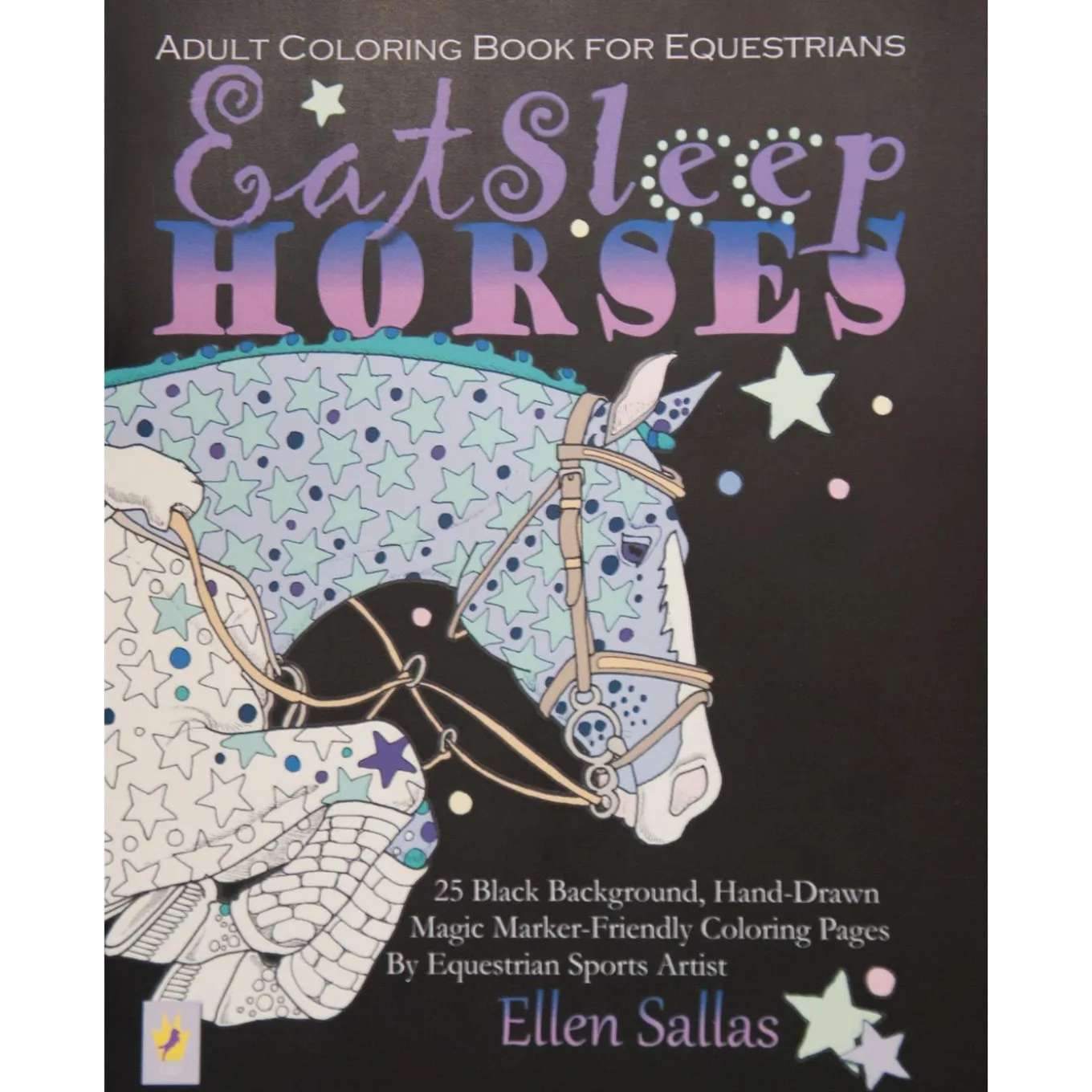 Kelley & Co. Eat Sleep Horses Adult Colouring Book