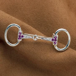 Kelley & Co. Small Rhinestone Snaffle Bit Stock Pin