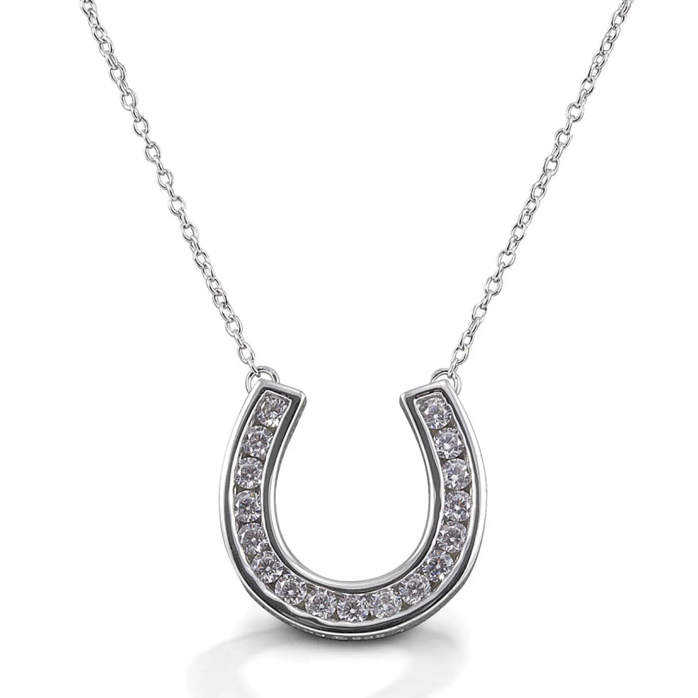 Kelly Herd Contemporary Pave Horseshoe Necklace