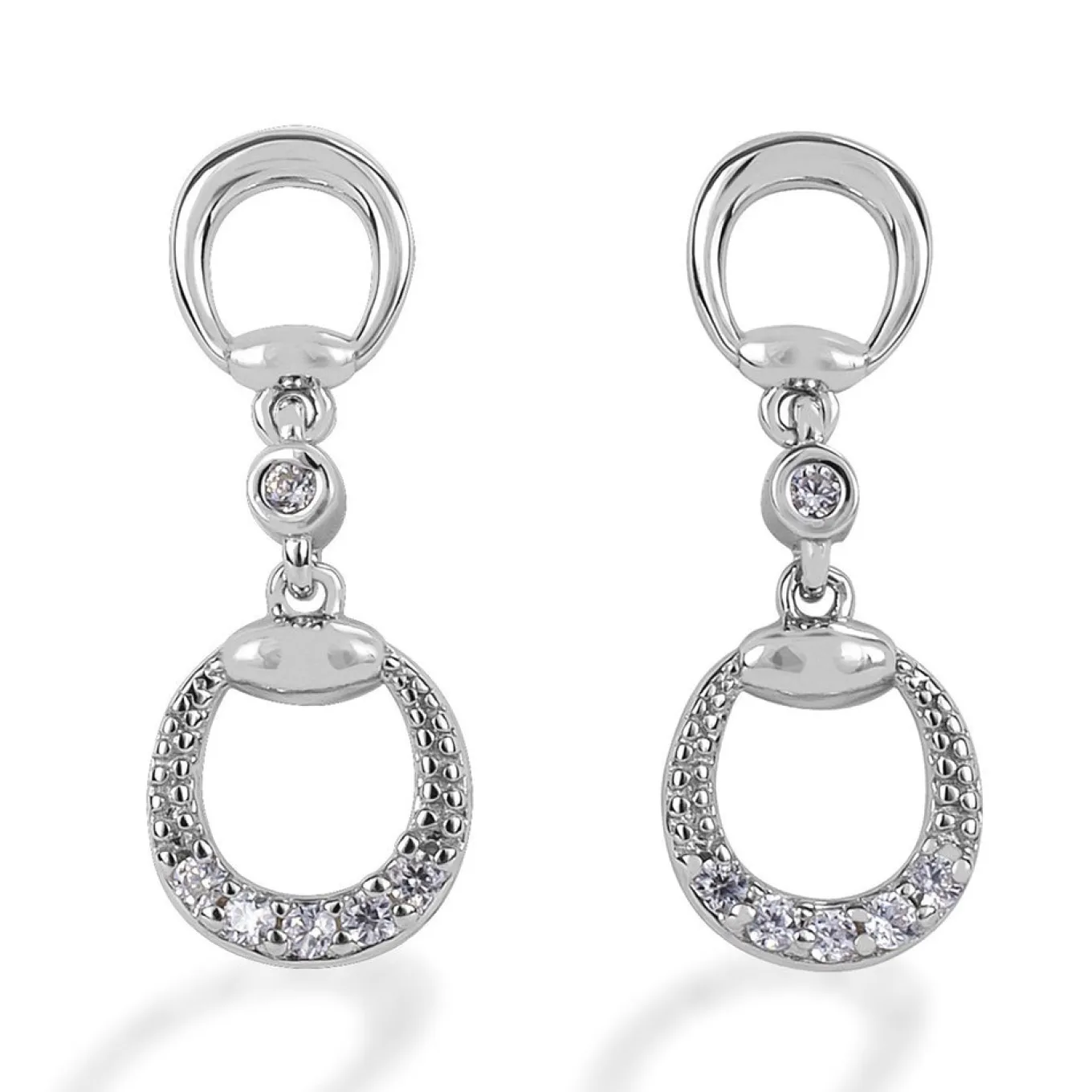 Kelly Herd Eggbutt Dangle Earrings