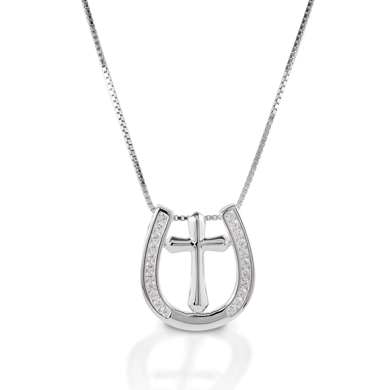 Kelly Herd Small Horseshoe Cross Necklace