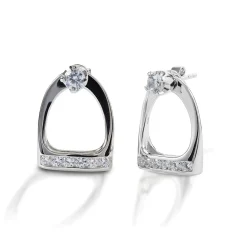 Kelly Herd Stud Earrings W/ Large English Stirrup Jackets