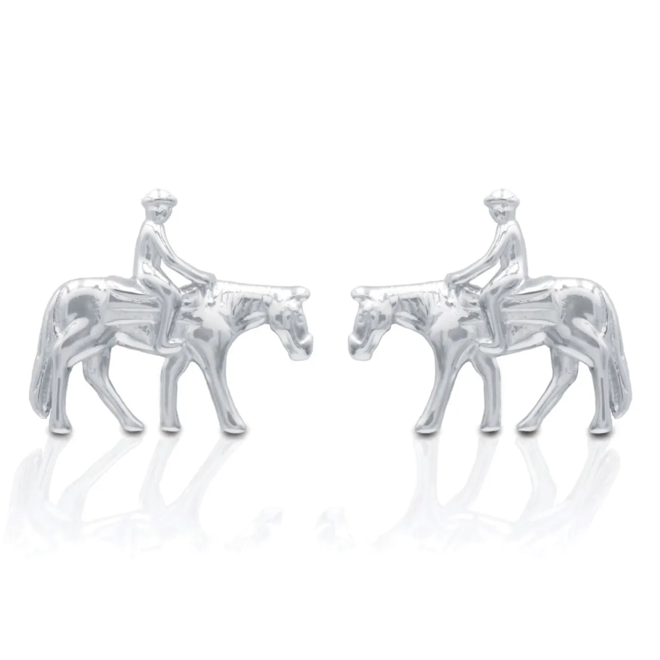 Kelly Herd Western Pleasure Horse W/ Rider Earrings