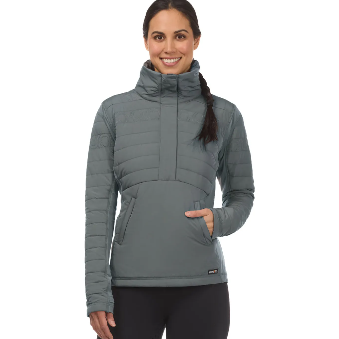 Kerrits Hoofprint Quilted Pullover Jacket
