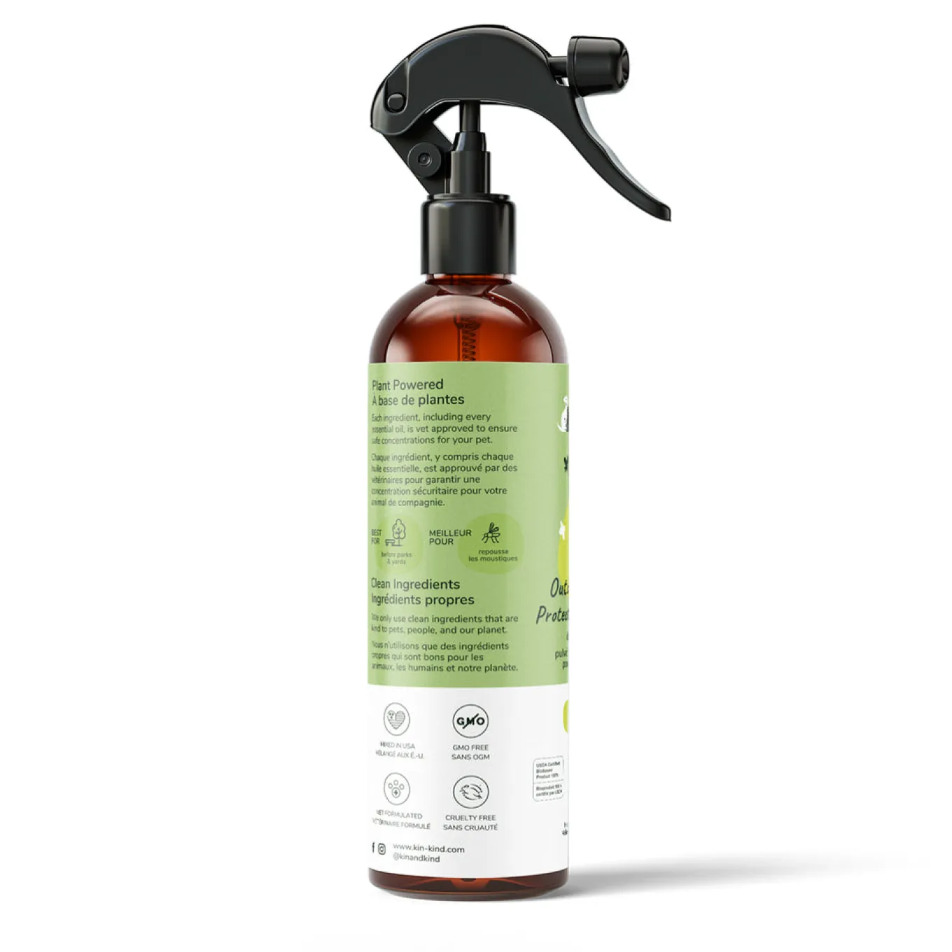 Kin + Kind Lemongrass Outdoor Shield Pet Spray 354 mL