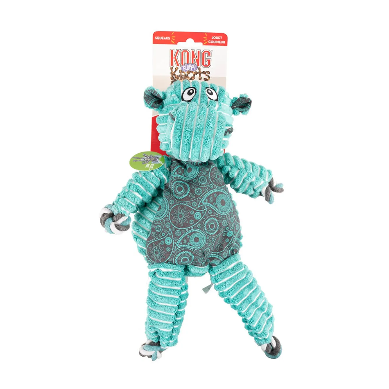 Kong Floppy Knots Hippo