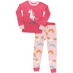 Lazy One Magical Unicorn Long Sleeve Pajama Set - Kids'