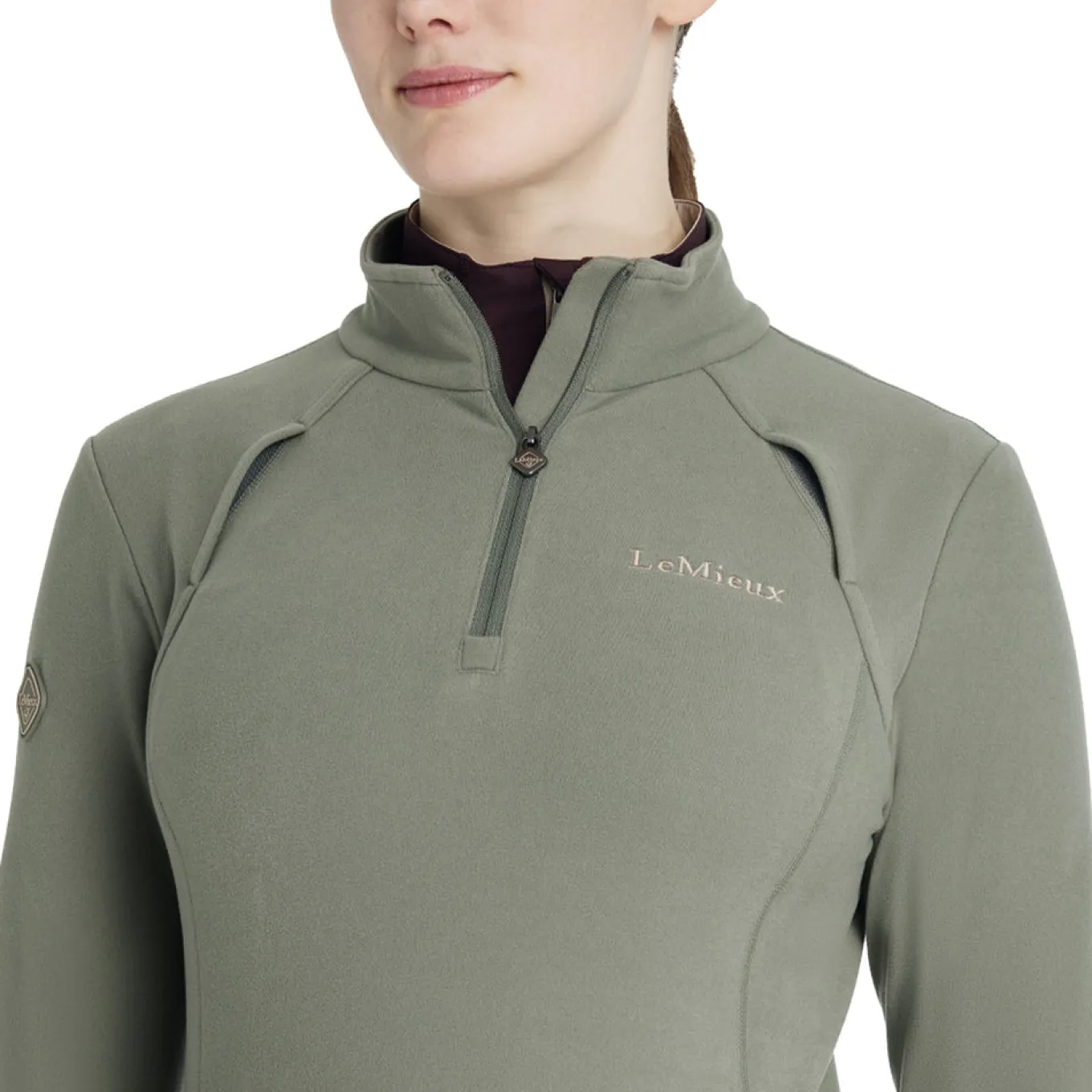 LeMieux Frances Quarter Zip Fleece Top