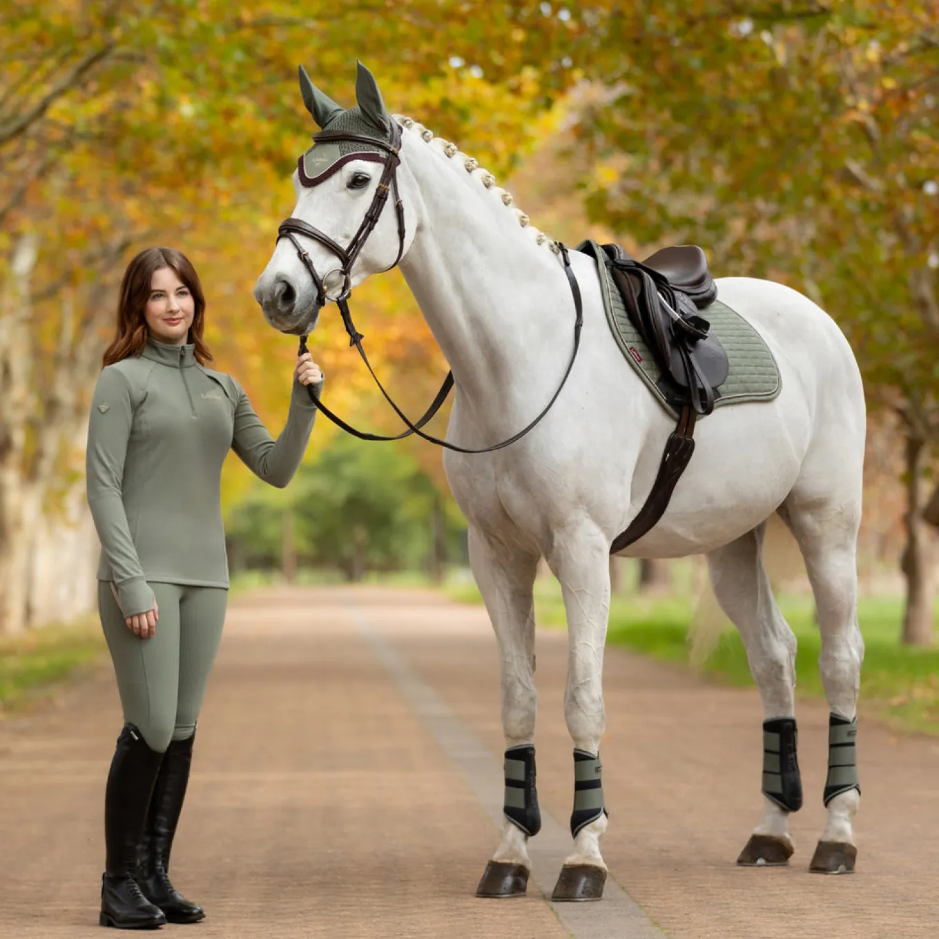 LeMieux Frances Quarter Zip Fleece Top