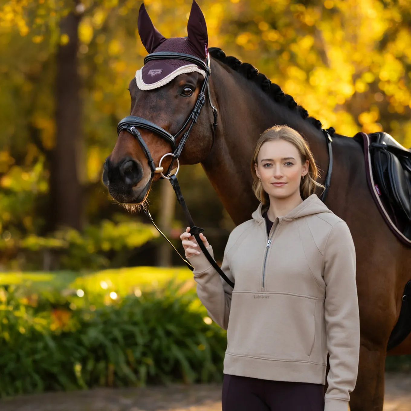 LeMieux Henrietta Hooded Zip Top