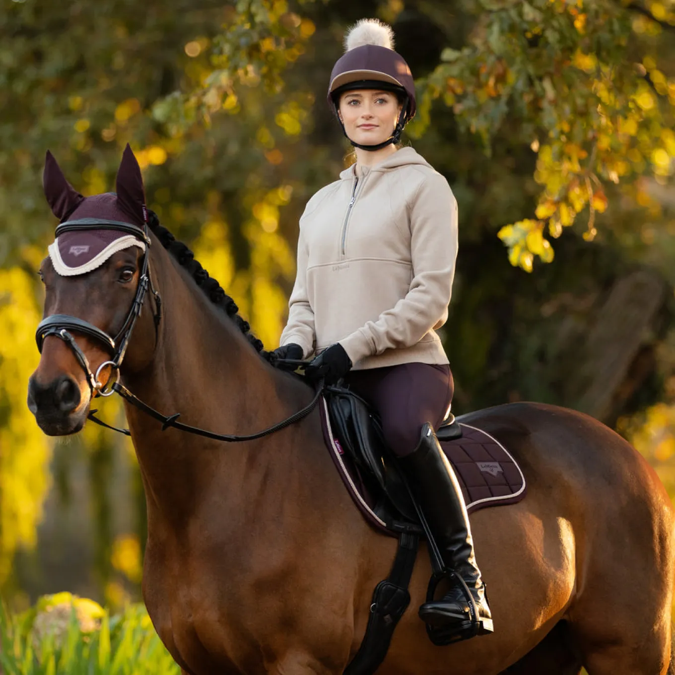 LeMieux Henrietta Hooded Zip Top
