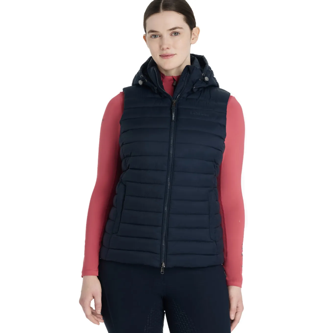 LeMieux Rose Hooded Puffer Vest