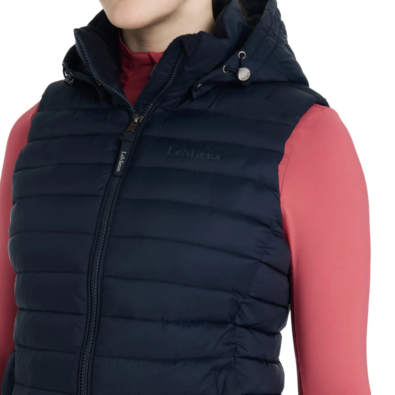 LeMieux Rose Hooded Puffer Vest