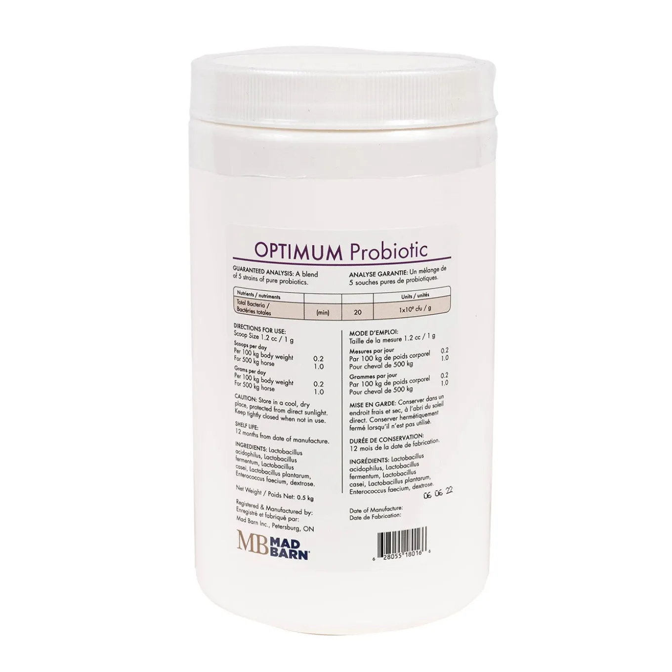 Mad Barn Optimum Probiotic 500 g