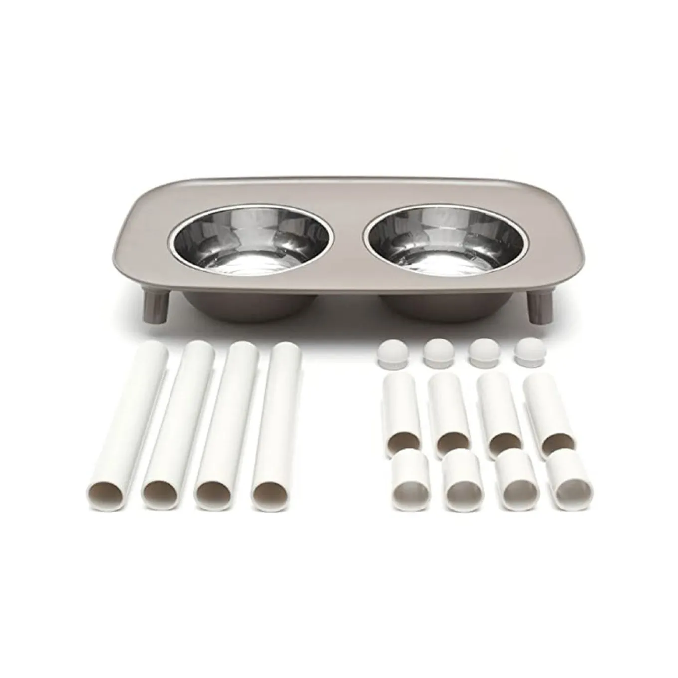 Messy Mutts Elevated Double Feeder Adjustable Height Dog Bowl
