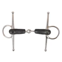 Metalab Full Cheek Rubber Snaffle Bit