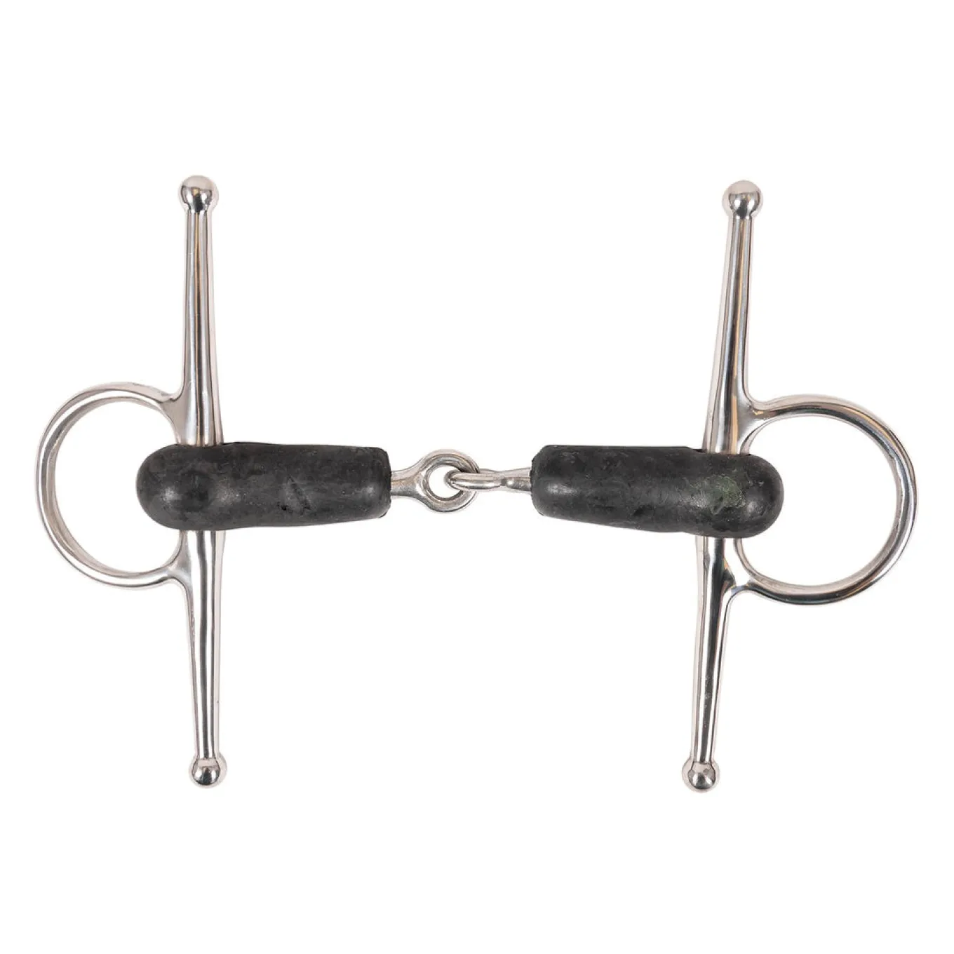 Metalab Full Cheek Rubber Snaffle Bit