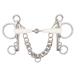 Metalab Snaffle Mouth Flexi Pelham Bit