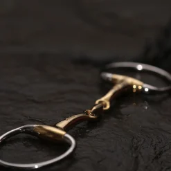 Neue Schule Eggbutt Tranz Lozenge Snaffle Bit 16 mm