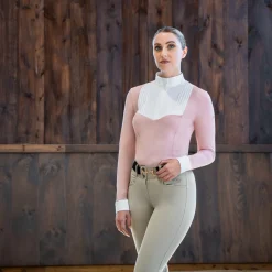 Nikara Emilia Pleat Bib Long Sleeve Show Shirt