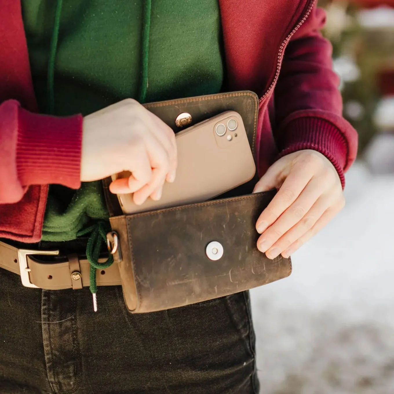 Oakbark & Chrome The Rider Belt Bag
