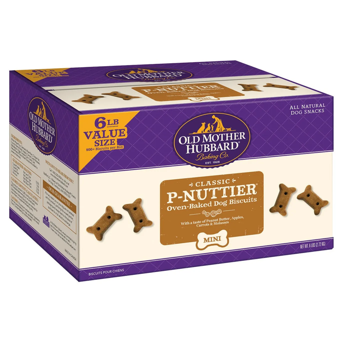 Old Mother Hubbard P-Nuttier Mini Dog Biscuits Box 2.7 kg
