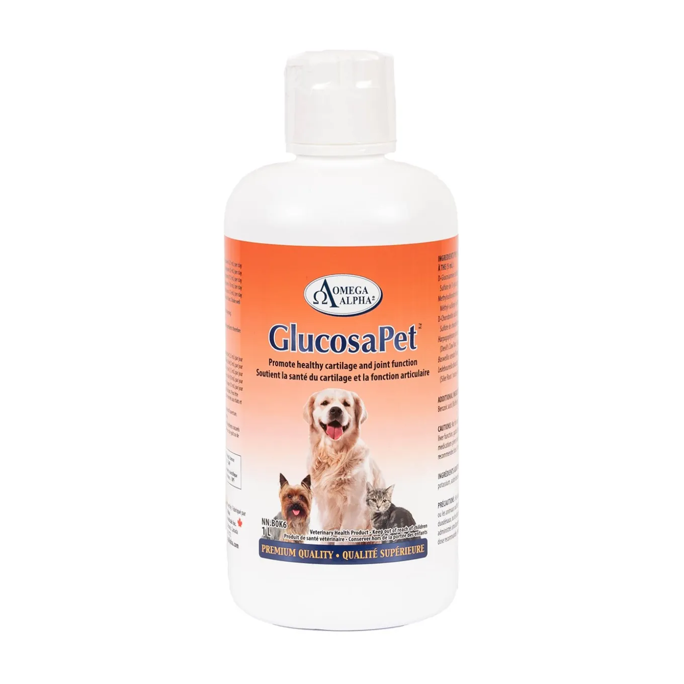 Omega Alpha GlucosaPet Pet Supplement 1 L