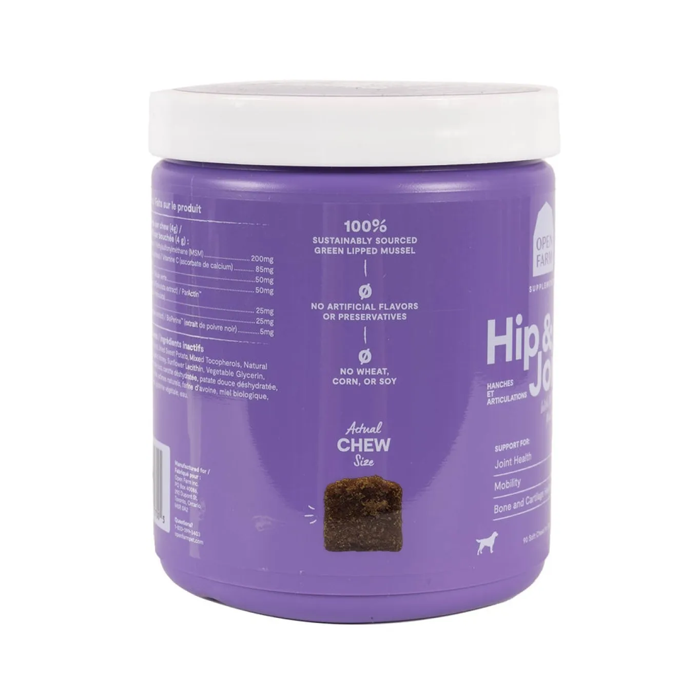 Open Farm Hip & Joint Chews Dog Supplement 90 Count