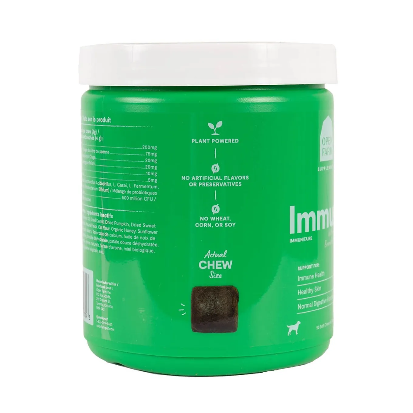 Open Farm Immune Chews Dog Supplement 90 Count