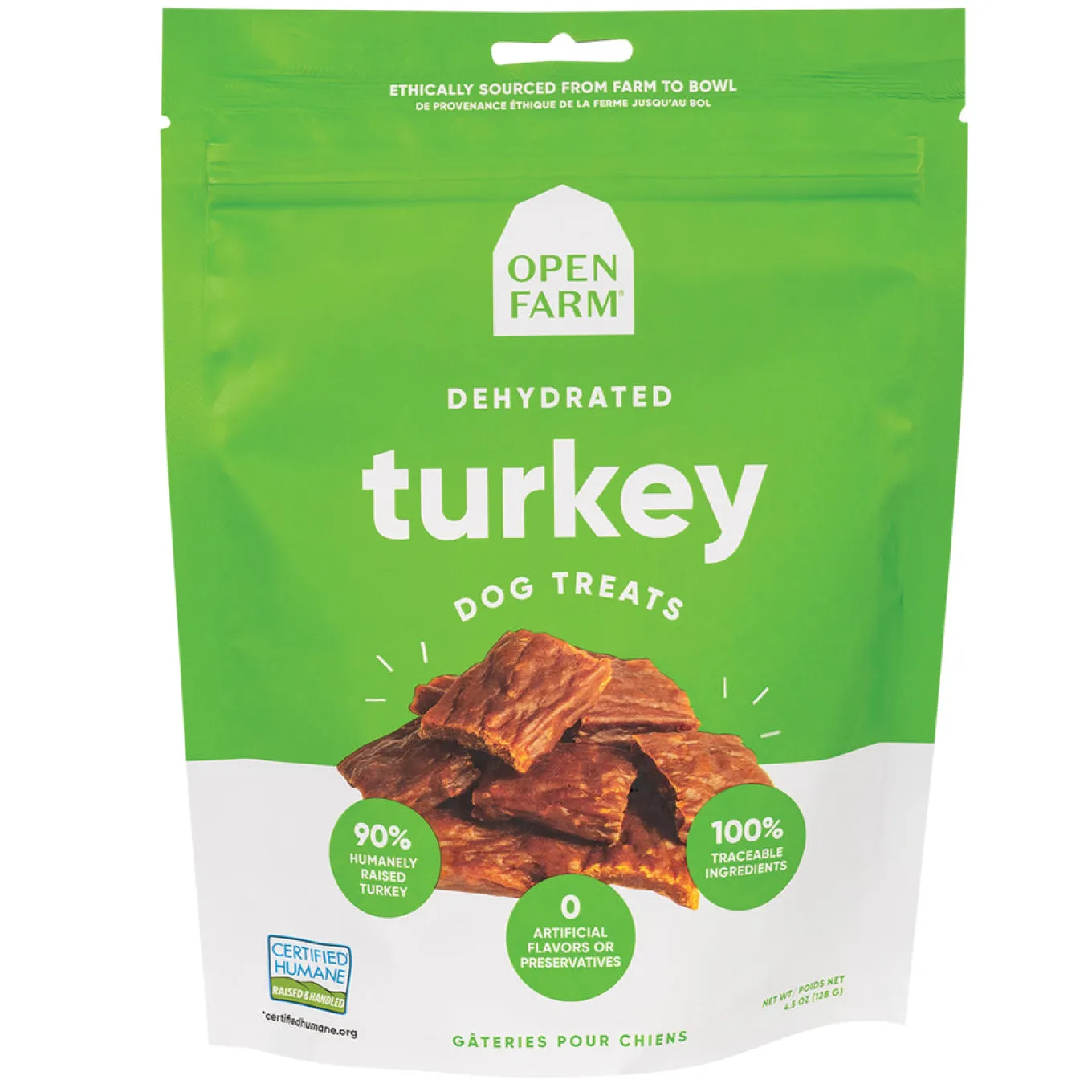 Open Farm Turkey Dog Treats 127 g