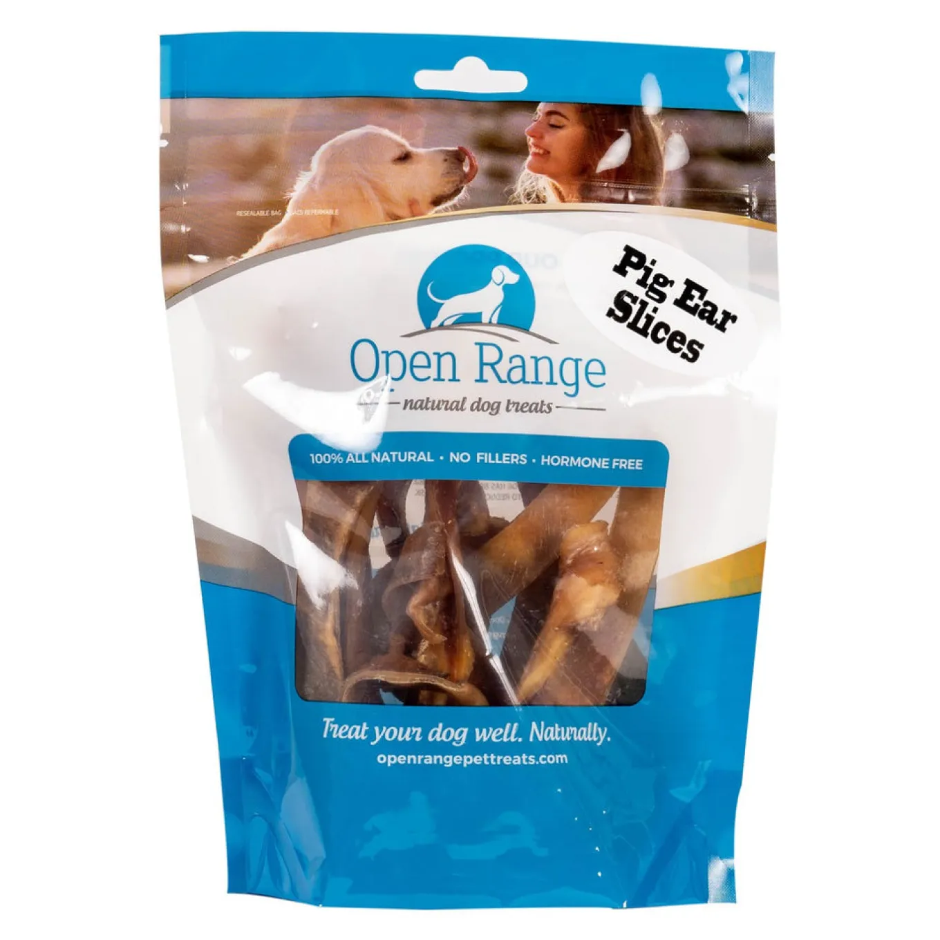 Open Range Pig Ear Slices Dog Chew 125 g