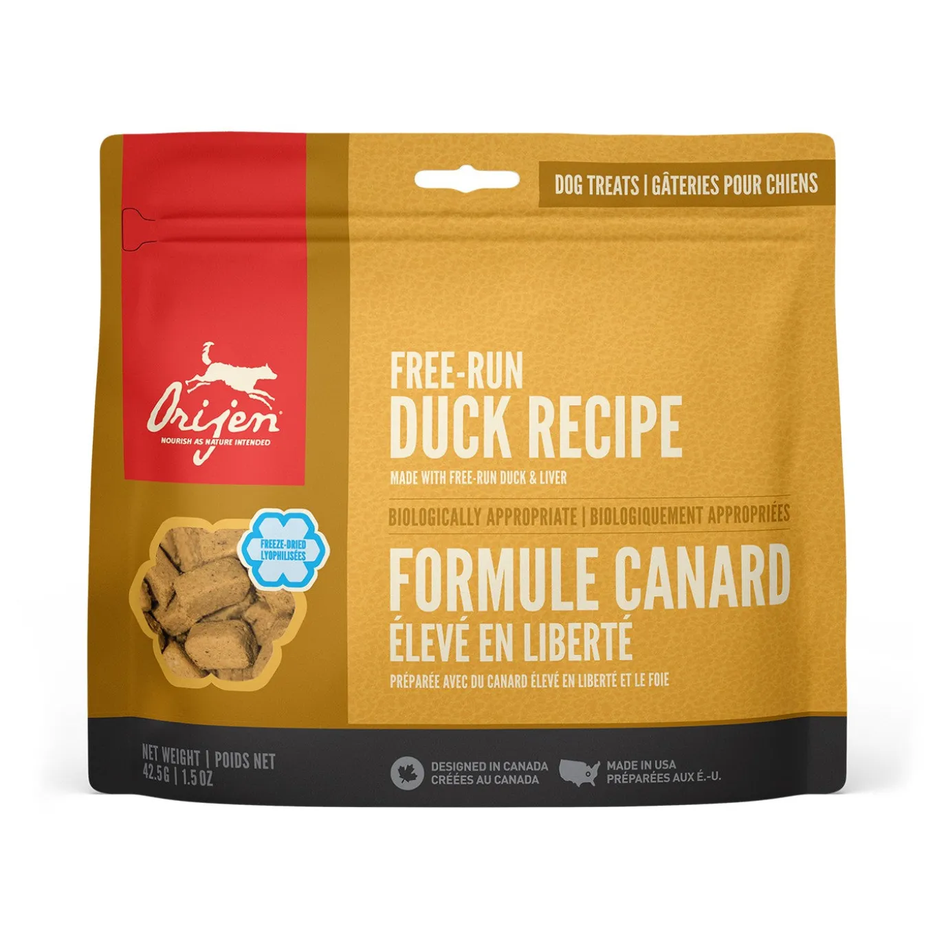 Orijen Freeze Dried Duck Dog Treats 92 g