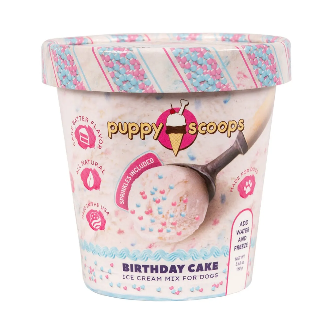 Puppy Scoops Birthday Cake Ice Cream Mix 160 g