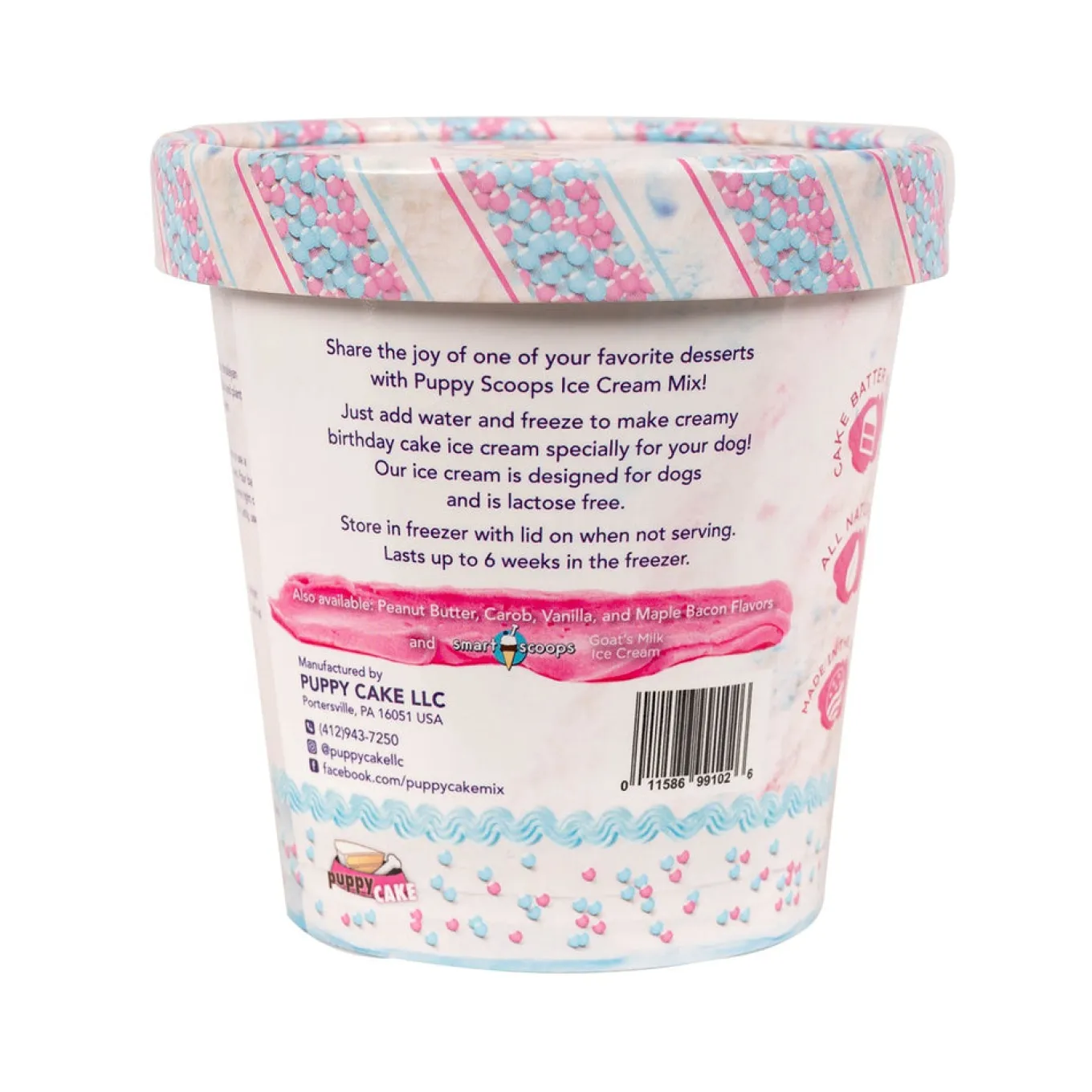Puppy Scoops Birthday Cake Ice Cream Mix 160 g
