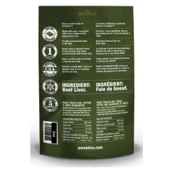 PureBites Freeze Dried Beef Liver Dog Treats 120 g