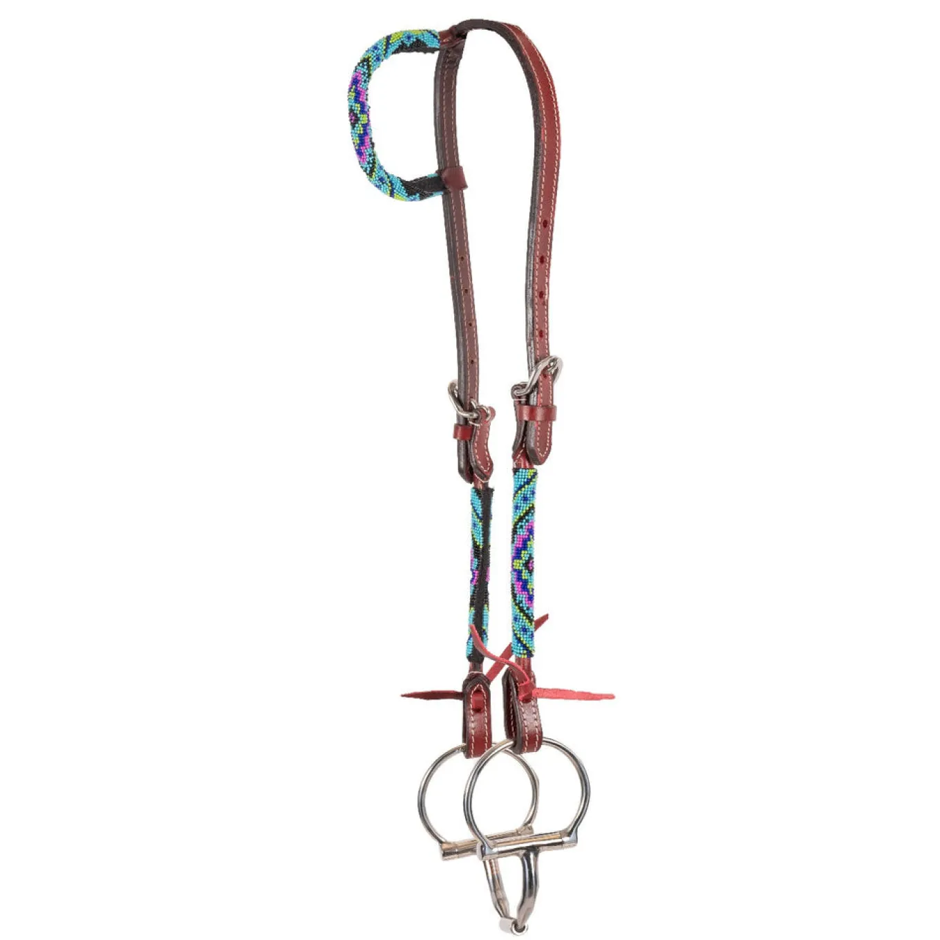 Royal King Beaded Diamond Single Ear Headstall