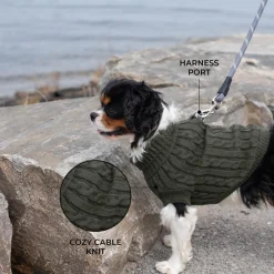 Shedrow K9 Brentwood Cable Knit Dog Sweater