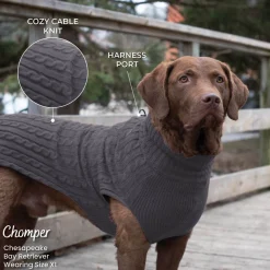 Shedrow K9 Brentwood Cable Knit Dog Sweater Plus
