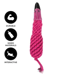 Shedrow K9 Flamingo Rope & Water Bottle Dog Toy
