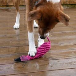 Shedrow K9 Flamingo Rope & Water Bottle Dog Toy