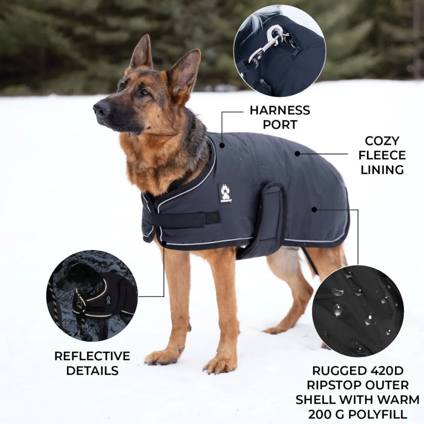 Shedrow K9 Vail Dog Coat