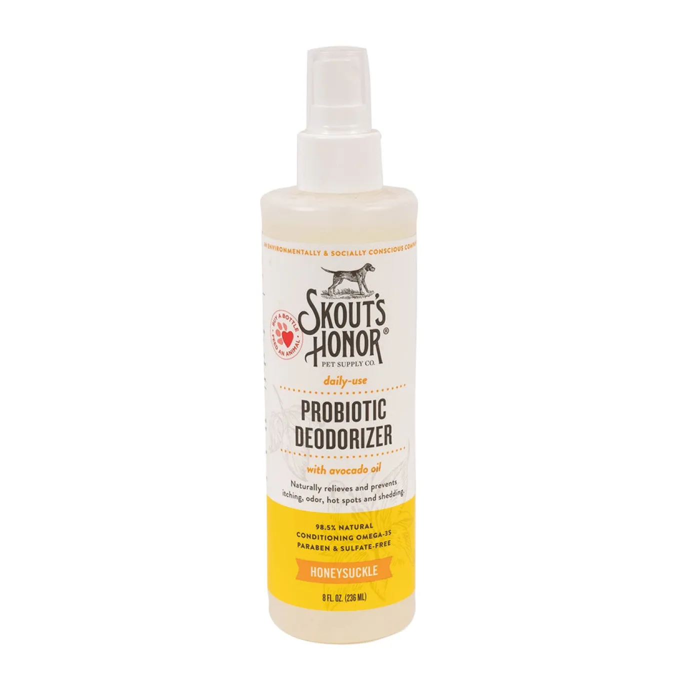 Skout's Honor Honeysuckle Probiotic Daily Use Deodorizer 236 mL